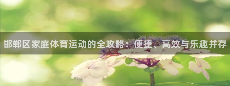 公海赌赌船官方正版app集团简介：邯郸区家庭体育运动的全攻略