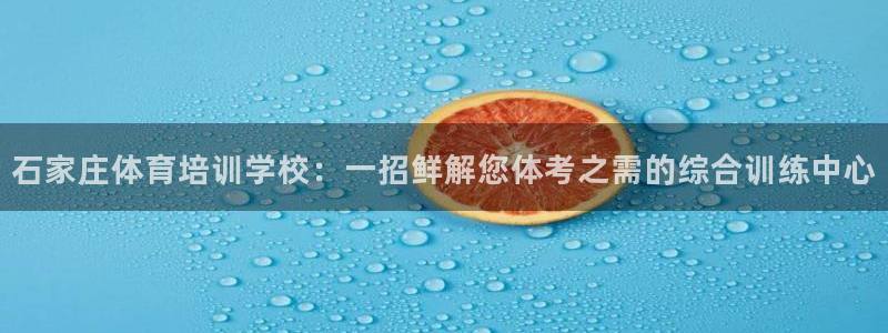 公海赌赌船官网下载平台注册：石家庄体育培训学校：一招